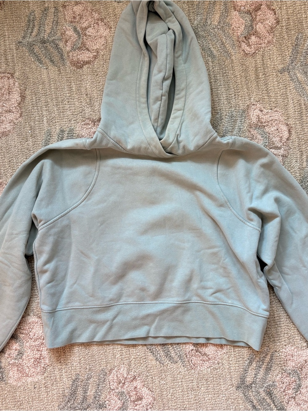 lululemon athletica Cropped Hooded Pullover - Light Sage Blue